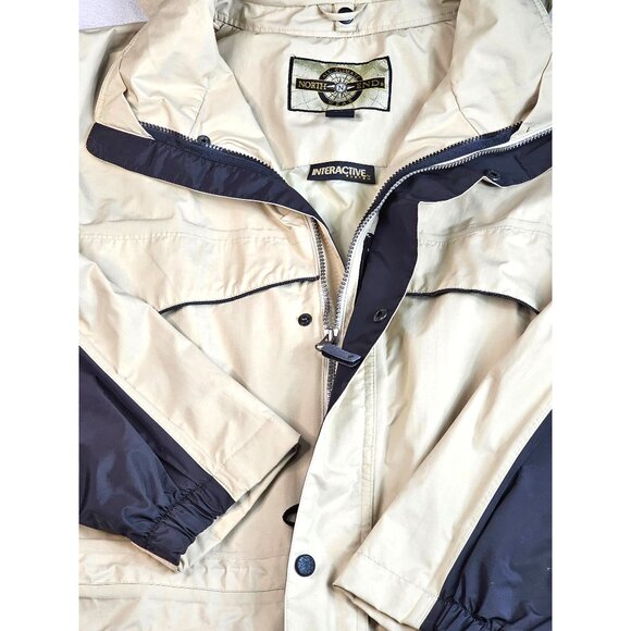 North End Beige & Black Interactive System Jacket Mens L - Picture 3 of 16
